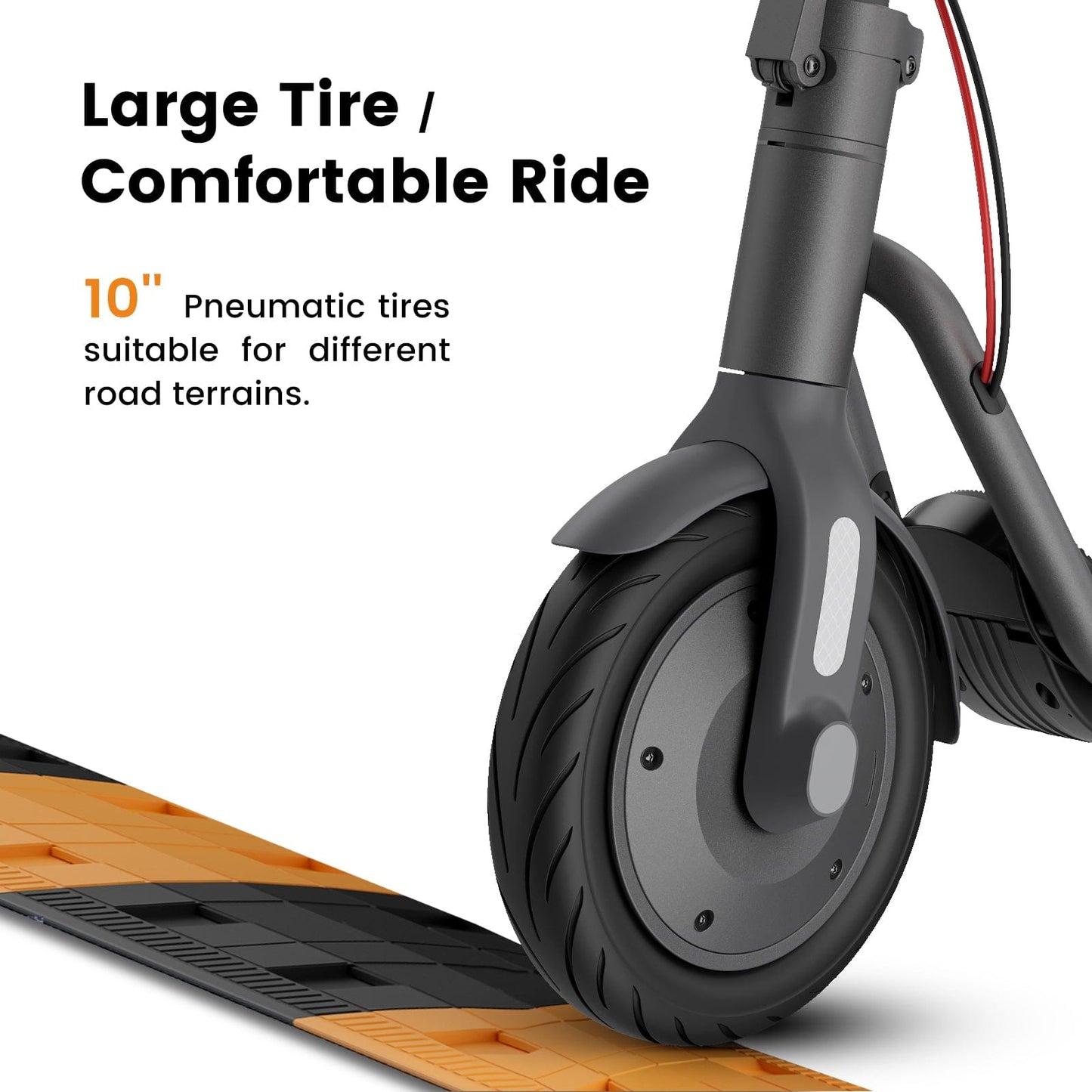 NAVEE V40 Foldable Electric Scooter w/ 25 Miles Max Operating Range & 20 mph Max Speed - Black