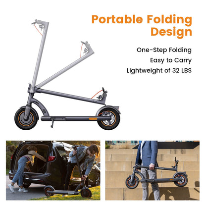NAVEE N40 Electric Scooter 32lbs Lightweight - Space Black
