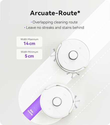 NARWAL Freo Robot Vacuum and Mop Comb, Washing & Drying, Dirt Sense Ultra Clean, Auto Add Cleaner, LCD Display, Smart Swing, Arcuate-Route, WiFi, APP Control, White