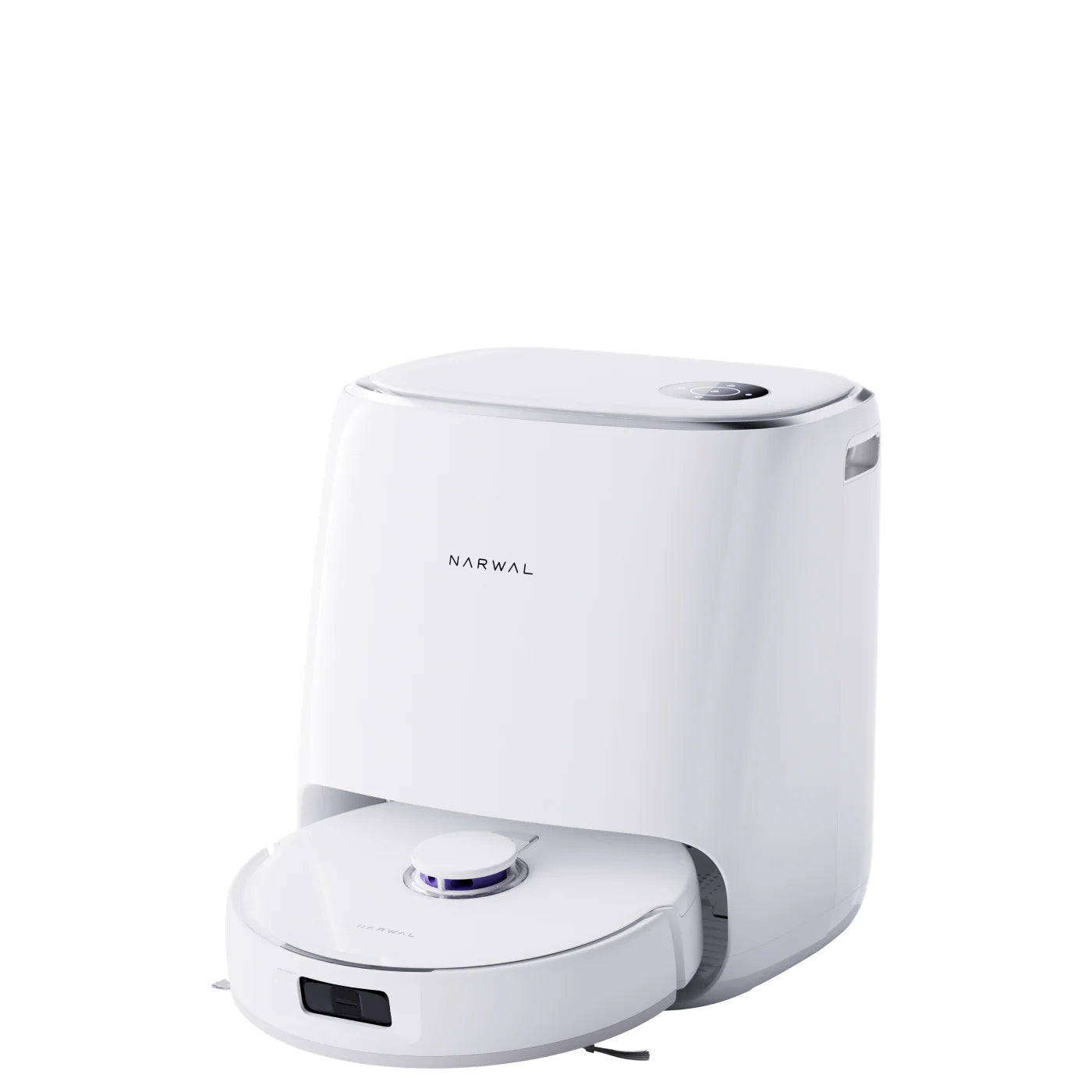 Robot aspirateur et laveur Narwal Freo X Ultra, 8200 Pa, séchage/lavage automatique, vidage automatique, anti-emmêlement, technologie DirtSense™, station de base sans entretien - Produit déballé