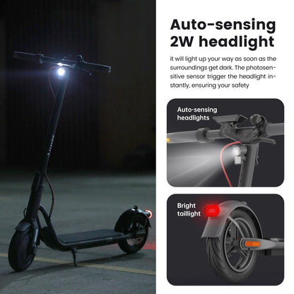 NAVEE V25 Pro Electric Scooter w/15.5 mi Max Operating Range & 18.6 mph Max Speed - Black