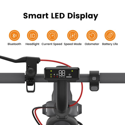 NAVEE V25 Pro Electric Scooter w/15.5 mi Max Operating Range & 18.6 mph Max Speed - Black